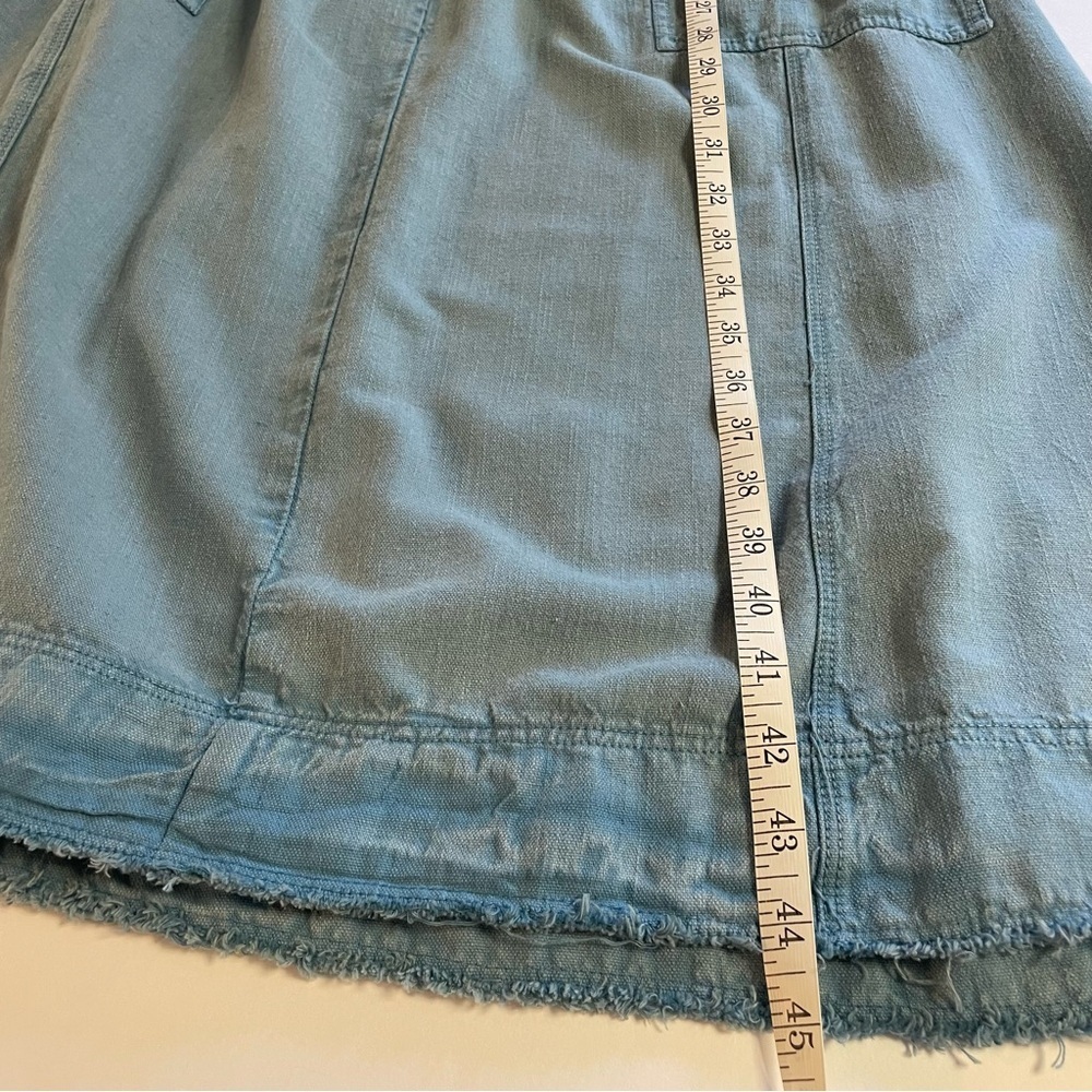 Anthropologie Pilcro Flutter Sleeve Mdi Dress Blue Size Small - Picture 11 of 16